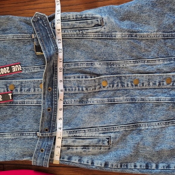 True Religion - NWT Vintage Denim Dress with Red Hoodie - Picture 13 of 15